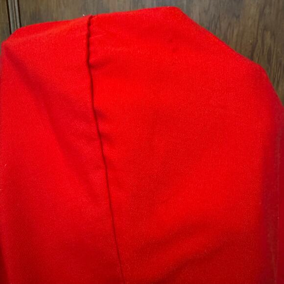 Vintage Sears Hooded‎ Red Gingham Dress Jacket Coat 6 44.5” to 47” Girls Kids - Picture 3 of 12